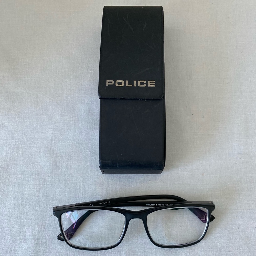 Police Eyeglass frames with original case